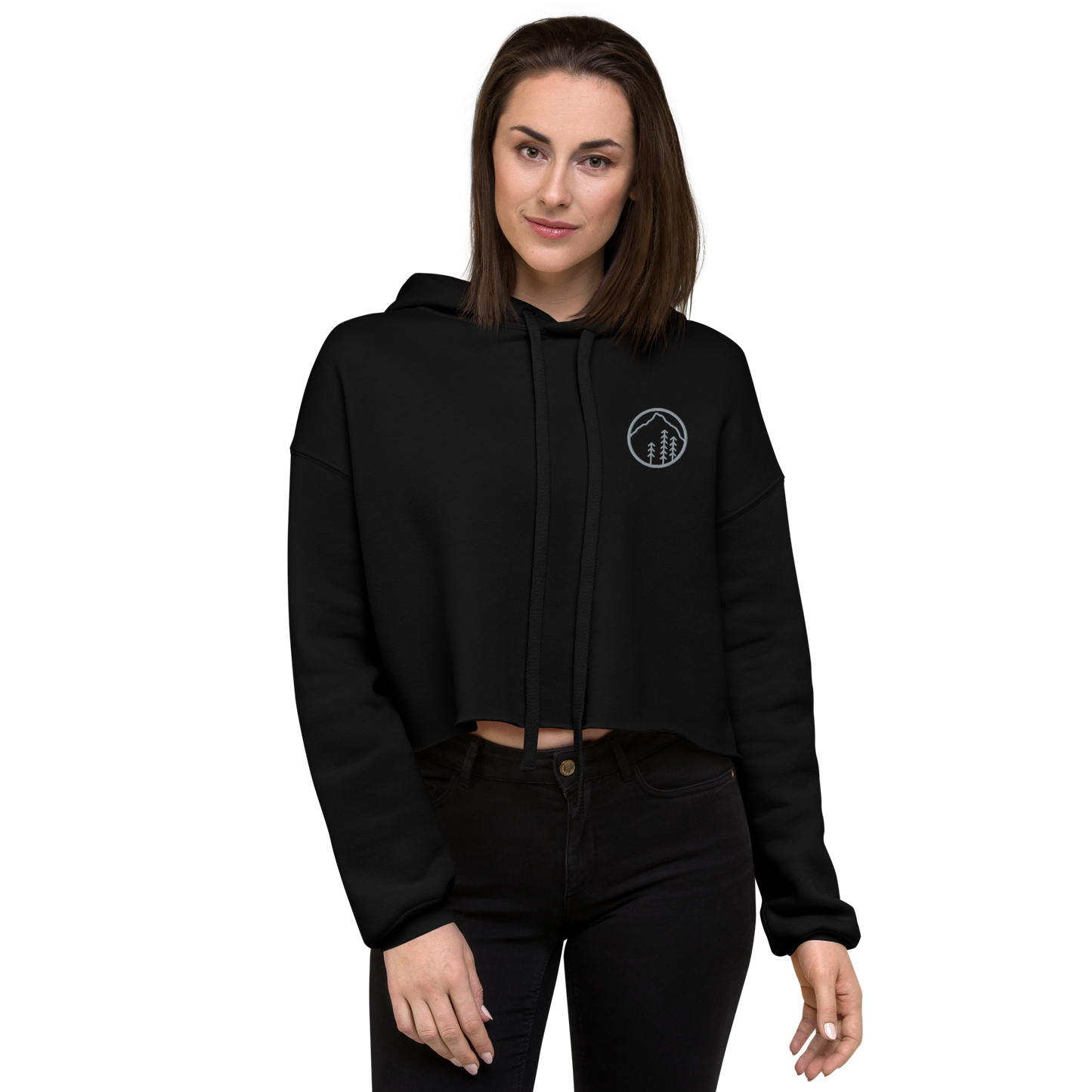 Logo Crop Hoodie