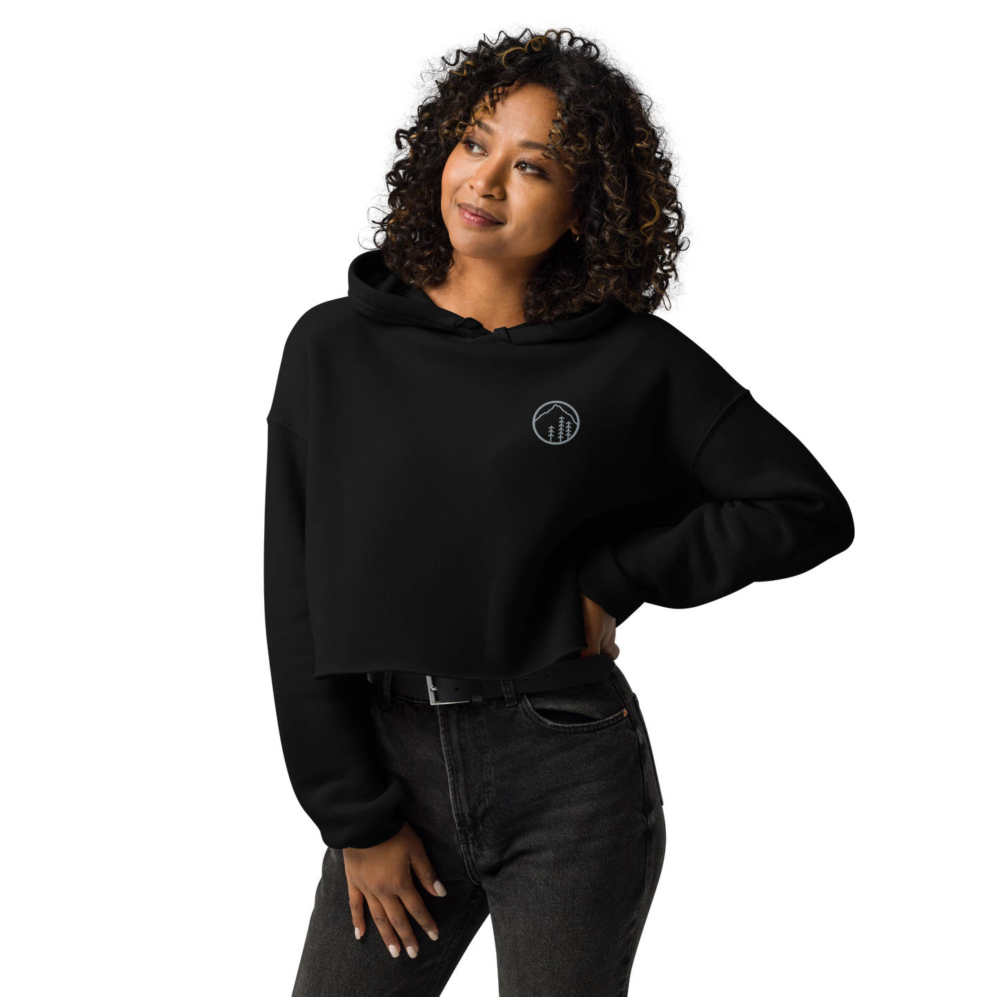 Logo Crop Hoodie